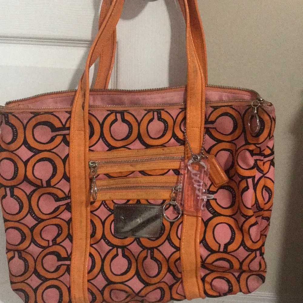 Coach poppy tote